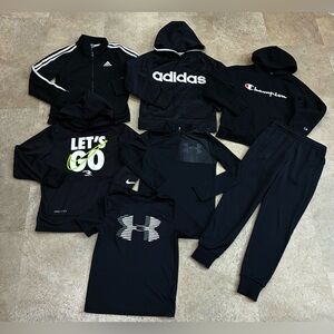 Boys NIKE/ADIDAS/UNDER ARMOUR Sweatshirts…Sweatpants & Pullover Lot, sz Small